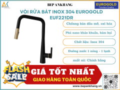 Vòi rửa bát inox 304 Eurogold EUF221DR